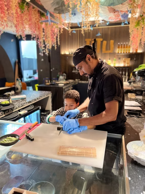 Sushi Class in London for kids